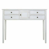 Hall Table with Drawers Alexandra House Living White Fir wood MDF Wood 36 x 92 x 120 cm-3