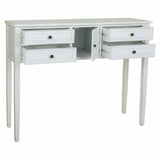 Hall Table with Drawers Alexandra House Living White Fir wood MDF Wood 36 x 92 x 120 cm-2