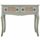 Hall Table with Drawers Alexandra House Living Grey Rattan Fir wood MDF Wood 33 x 77 x 90 cm-6