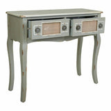 Hall Table with Drawers Alexandra House Living Grey Rattan Fir wood MDF Wood 33 x 77 x 90 cm-5