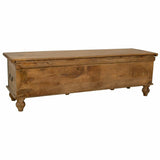 Chest Alexandra House Living Brass Mango wood 45 x 46 x 150 cm-5