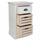 Chest of drawers Alexandra House Living White Brown Paolownia wood MDF Wood 30 x 68 x 40 cm-7