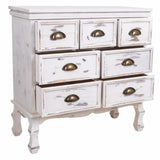 Chest of drawers Alexandra House Living White Paolownia wood 30 x 70 x 70 cm-5