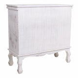 Chest of drawers Alexandra House Living White Paolownia wood 30 x 70 x 70 cm-4