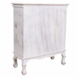 Hall Table with Drawers Alexandra House Living White Paolownia wood 30 x 80 x 65 cm-6