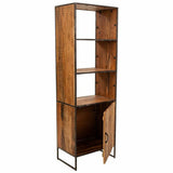 Shelves Alexandra House Living Natural Iron Acacia 40 x 180 x 60 cm-6