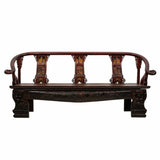 Bench Alexandra House Living Rattan Elm wood 64 x 95 x 210 cm-9