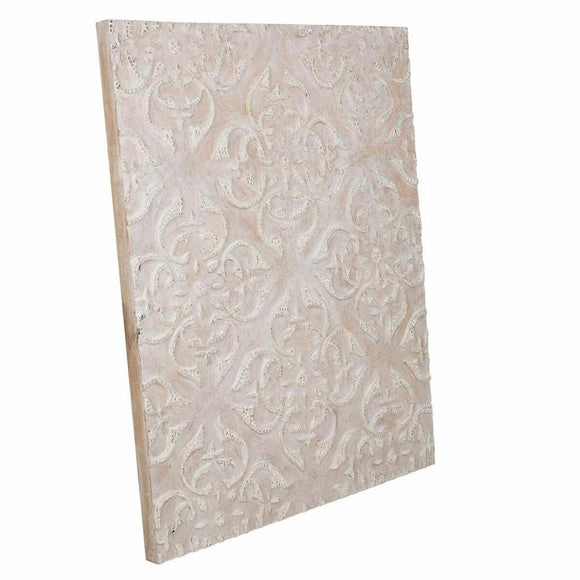 Wall Decoration Alexandra House Living Natural Glass MDF Wood 80 x 4 x 100 cm-0