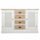 Sideboard Alexandra House Living White Paolownia wood MDF Wood 40 x 80 x 124 cm-4