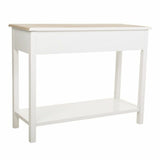 Hall Table with Drawers Alexandra House Living White Pinewood Paolownia wood MDF Wood 40 x 78 x 100 cm-1