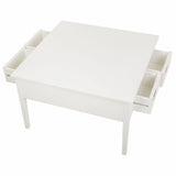 Centre Table Alexandra House Living White Pinewood MDF Wood 80 x 50 x 80 cm-2