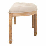 Bench Alexandra House Living Cream Rubber wood 45 x 48 x 125 cm-4