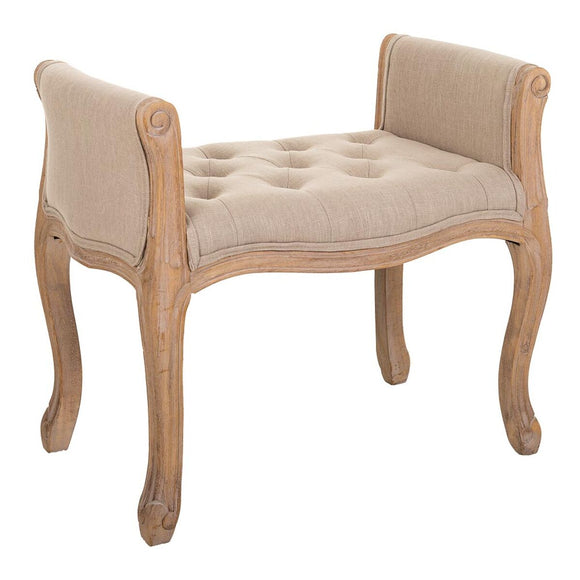 Bench Alexandra House Living Cream Rubber wood 48 x 60 x 71 cm-0