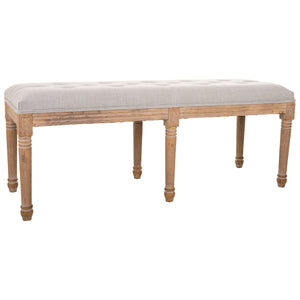 Bench Alexandra House Living Cream Rubber wood 41 x 48 x 122 cm-0