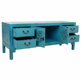 Multipurpose Chest of Drawers Alexandra House Living Blue Fir wood MDF Wood 40 x 50 x 120 cm-2