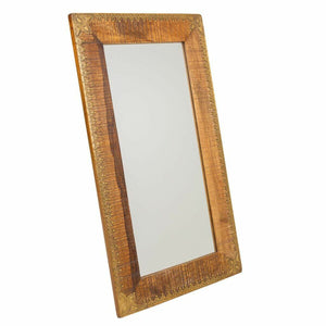 Wall mirror Alexandra House Living Brown 1 x 88 x 49 cm Rectangular-0