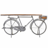 Hall Alexandra House Living Bike Silver Wood Iron 50 x 94 x 198 cm-7