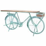 Hall Alexandra House Living Bike Turquoise Wood Iron 50 x 94 x 198 cm-6