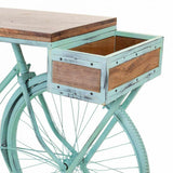 Hall Alexandra House Living Bike Turquoise Wood Iron 50 x 94 x 198 cm-5