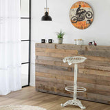 Stool Alexandra House Living White Iron 34 x 80 x 44 cm-7