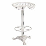 Stool Alexandra House Living White Iron 34 x 80 x 44 cm-0