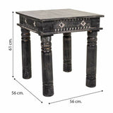 Centre Table Alexandra House Living Black Wood 56 x 61 x 56 cm-1