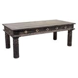 Side table Alexandra House Living Black Mango wood 61 x 46 x 119 cm-0