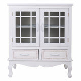 Sideboard Alexandra House Living White Pine MDF Wood 37 x 84 x 75 cm-7