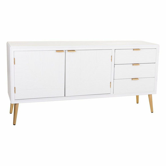 Sideboard Alexandra House Living White Golden MDF Wood 42 x 71 x 145 cm-0