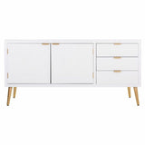 Sideboard Alexandra House Living White Golden MDF Wood 42 x 71 x 145 cm-7