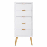 Chest of drawers Alexandra House Living Golden MDF Wood 36 x 100 x 42 cm-6