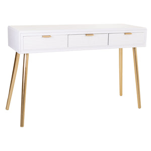 Hall Table with Drawers Alexandra House Living Golden MDF Wood 41 x 78 x 120 cm-0