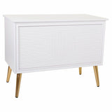 Storage chest with seat Alexandra House Living Golden MDF Wood 41 x 62 x 83 cm-0