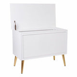 Storage chest with seat Alexandra House Living Golden MDF Wood 41 x 62 x 83 cm-6