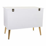 Storage chest with seat Alexandra House Living Golden MDF Wood 41 x 62 x 83 cm-5