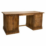 Desk Alexandra House Living Natural Iron Mango wood 75 x 80 x 180 cm-1