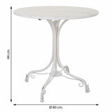 Table Alexandra House Living White 80 x 78 x 80 cm-1