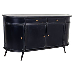 Sideboard Alexandra House Living Black Iron 40 x 80 x 150 cm-0