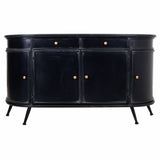 Sideboard Alexandra House Living Black Iron 40 x 80 x 150 cm-3