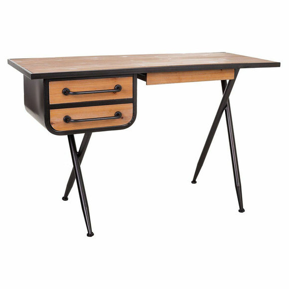 Desk Alexandra House Living Brown Wood Iron 50 x 75 x 122 cm-0