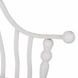 Bench Alexandra House Living White Iron 53 x 86 x 128 cm-4