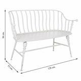 Bench Alexandra House Living White Iron 53 x 86 x 128 cm-1