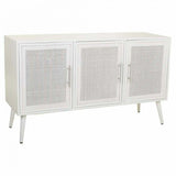 Sideboard Alexandra House Living White Silver Bamboo MDF Wood 41 x 71 x 120 cm-0