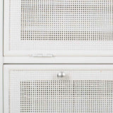 Shoe cupboard Alexandra House Living White 32 x 120 x 70 cm Grille-2