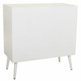 Chest of drawers Alexandra House Living White Bamboo MDF Wood 39 x 81 x 80 cm-4