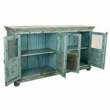 Sideboard Alexandra House Living Blue Mango wood 40 x 90 x 170 cm-3