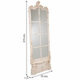 Wall mirror Alexandra House Living Fir wood Mirror 215 x 7 x 75 cm-1