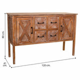 Sideboard Alexandra House Living Brown Pine MDF Wood 80 x 41 x 120 cm-1