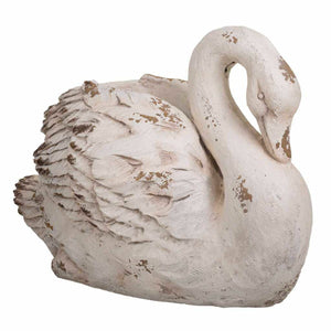 Planter Alexandra House Living Swan Fibreglass Magnesium 36 x 46 x 61 cm-0