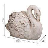 Planter Alexandra House Living Swan Fibreglass Magnesium 36 x 46 x 61 cm-1